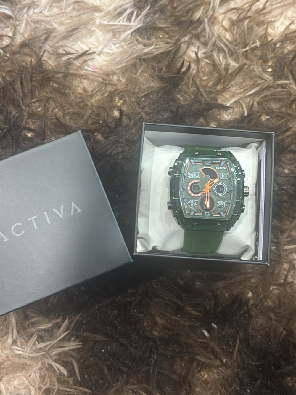 Invicta Green and Orange Men's Sport Watch